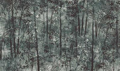 Papier peint design arbres bambous Lust