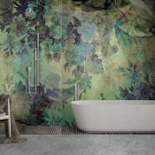 Papier peint floral salle de bain Crystal Flower
