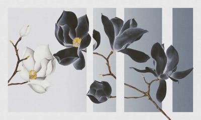 Papier peint fleuri haut de gamme Magnolia