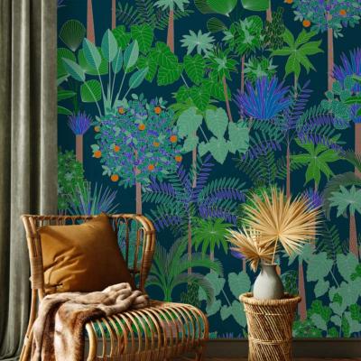 Papier peint palmiers et végétaion tropicale panoramique Pitaya 384x275
