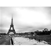 Papier peint panoramique Paris noir et blanc