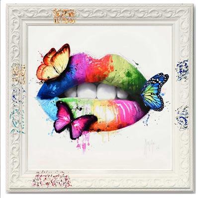 Murcinao Butterfly kiss reproduction avec cadre, 2 dimensions
