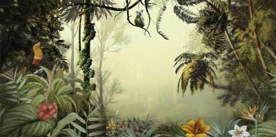 Papier peint jungle et animaux Saba