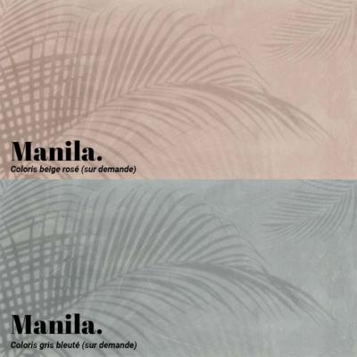 Papier peint feuillage en ombrage panoramique Manila