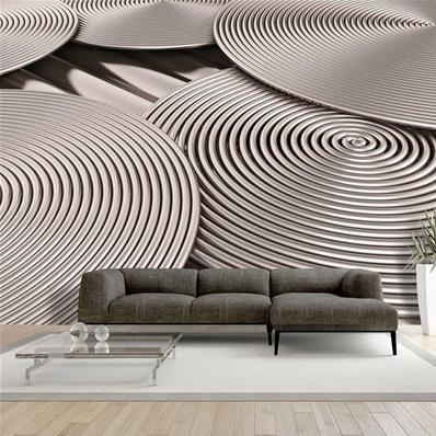 Papier peint spirale métallique Loof