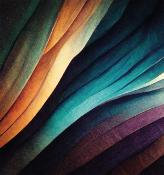 Papier peint design panoramique multicolore Entropya Electro