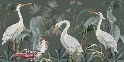 Papier peint oiseaux haut de gamme Airon Paint