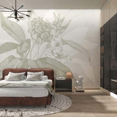 Papier peint chambre motif floral haut de gamme Persephone