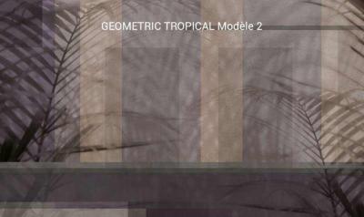 Papier peint design Geometric Tropical