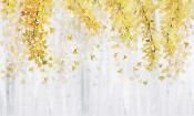 Papier peint arbre haut de gamme Yellow Ginkgo