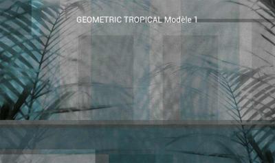 Papier peint design Geometric Tropical