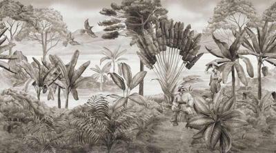 Papier peint jungle Livingstone SUR-MESURE