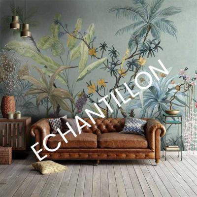Papier peint botanique luxe Polly - ECHANTILLON
