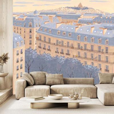 Papier peint panoramique Les Toits de Paris Le Jour