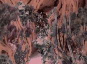 Papier peint paysage aride Navajo Dream Terracotta
