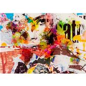 Papier peint panoramique peinture multicolore Maddy