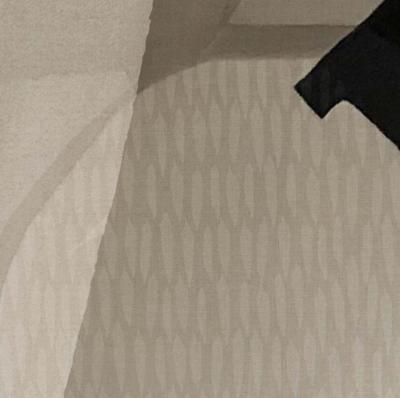Papier peint design panoramique Beige Black Abstraction