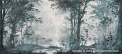 Papier peint panoramique foret dans la brume Foresta Umbra