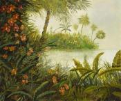 Papier peint paysage panoramique Lago