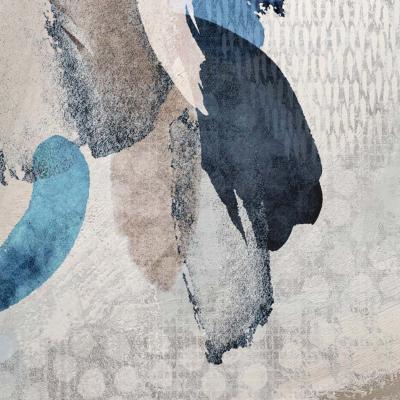 Papier peint design abstrait panoramique Abastraction In Blue