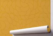 Rouleau de papier peint décoratif jaune moutarde Mousse