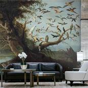 Papier peint oeuvre d'art L'arbre aux oiseaux Van Kessel