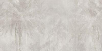 Papier peint jungle épuré beige panoramique Mirage