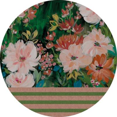 Tapis moderne salon motif floral Pop Up