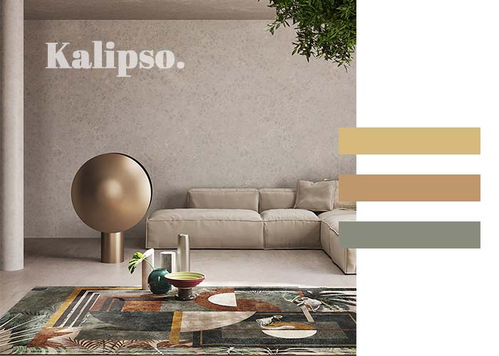 Grand tapis luxe pour salon collection Kalipso